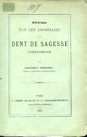 Étude sur les anomalies de la dent de sagesse inférieure