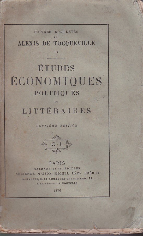 Études économiques politiques et littéraires