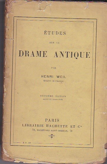 Études sur le drame antique