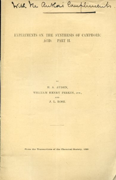 Experiments on the synthesis of camphoric acid. Part II. From …