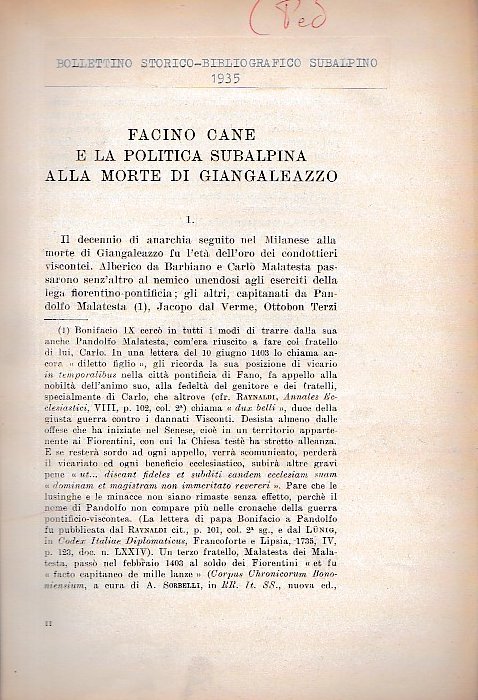 Facino Cane e la politica subalpina alla morte di Giangaleazzo