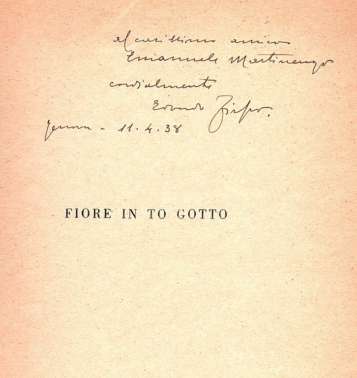 Fiore in to gotto. Introduzione di Eugenio Montale