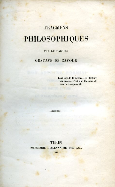 Fragmens Philosophiques