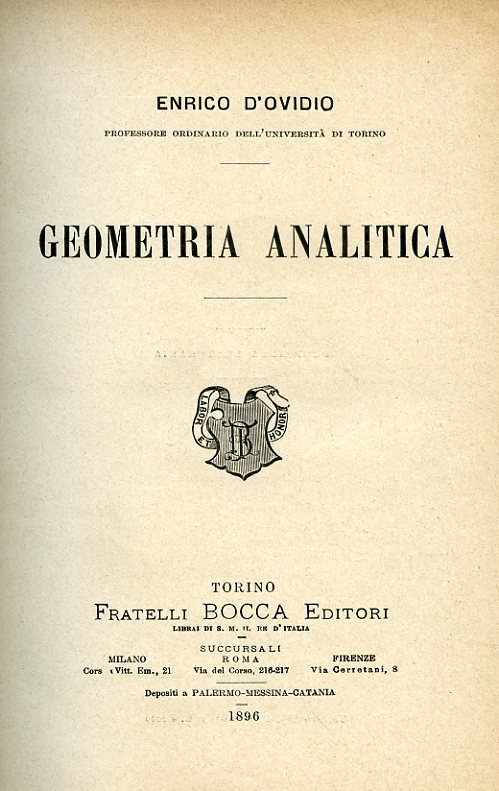 Geometria analitica
