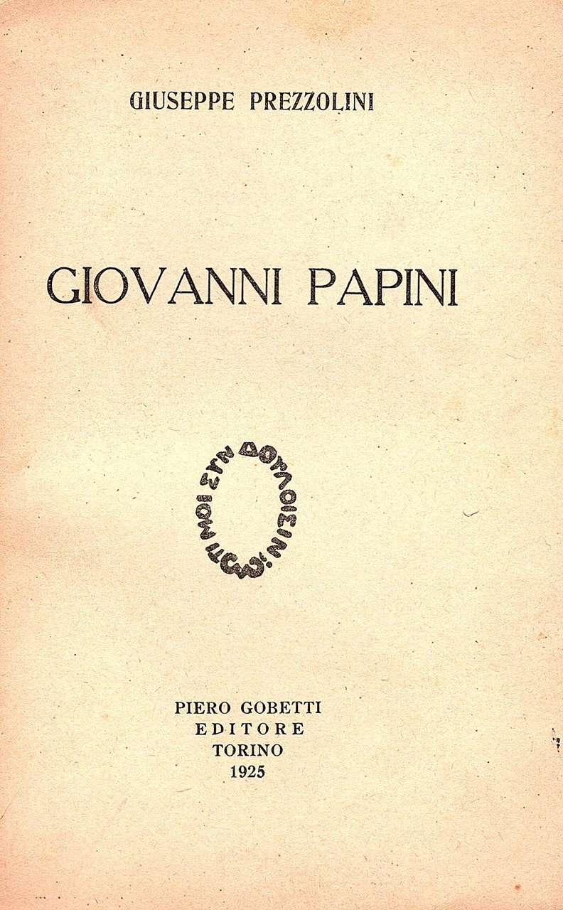 Giovanni Papini. Nuova edizione rifatta