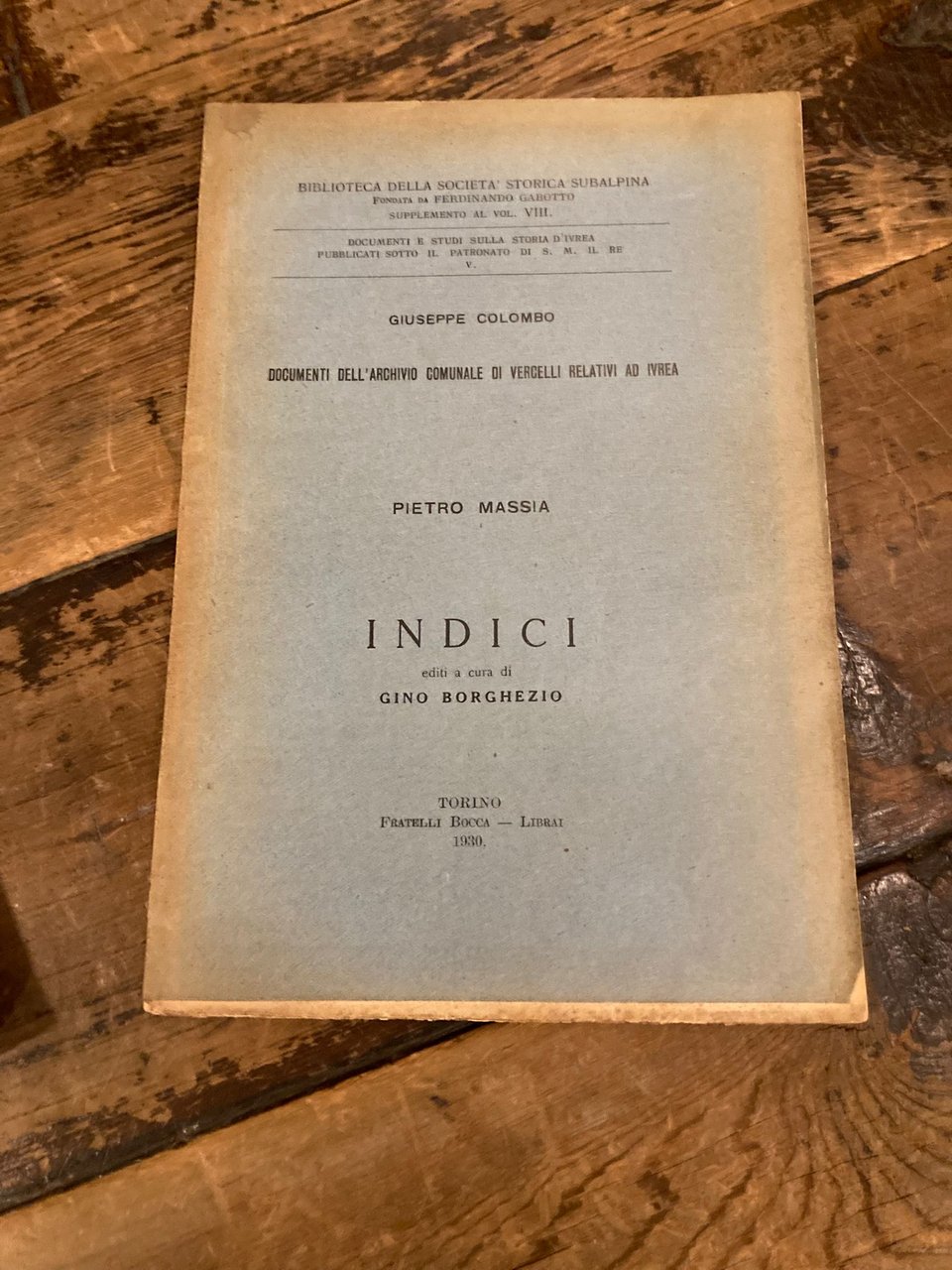 Giuseppe Colombo, Documenti dell'Archivio Comunale di Vercelli relativi ad Ivrea. … | Immagine principale