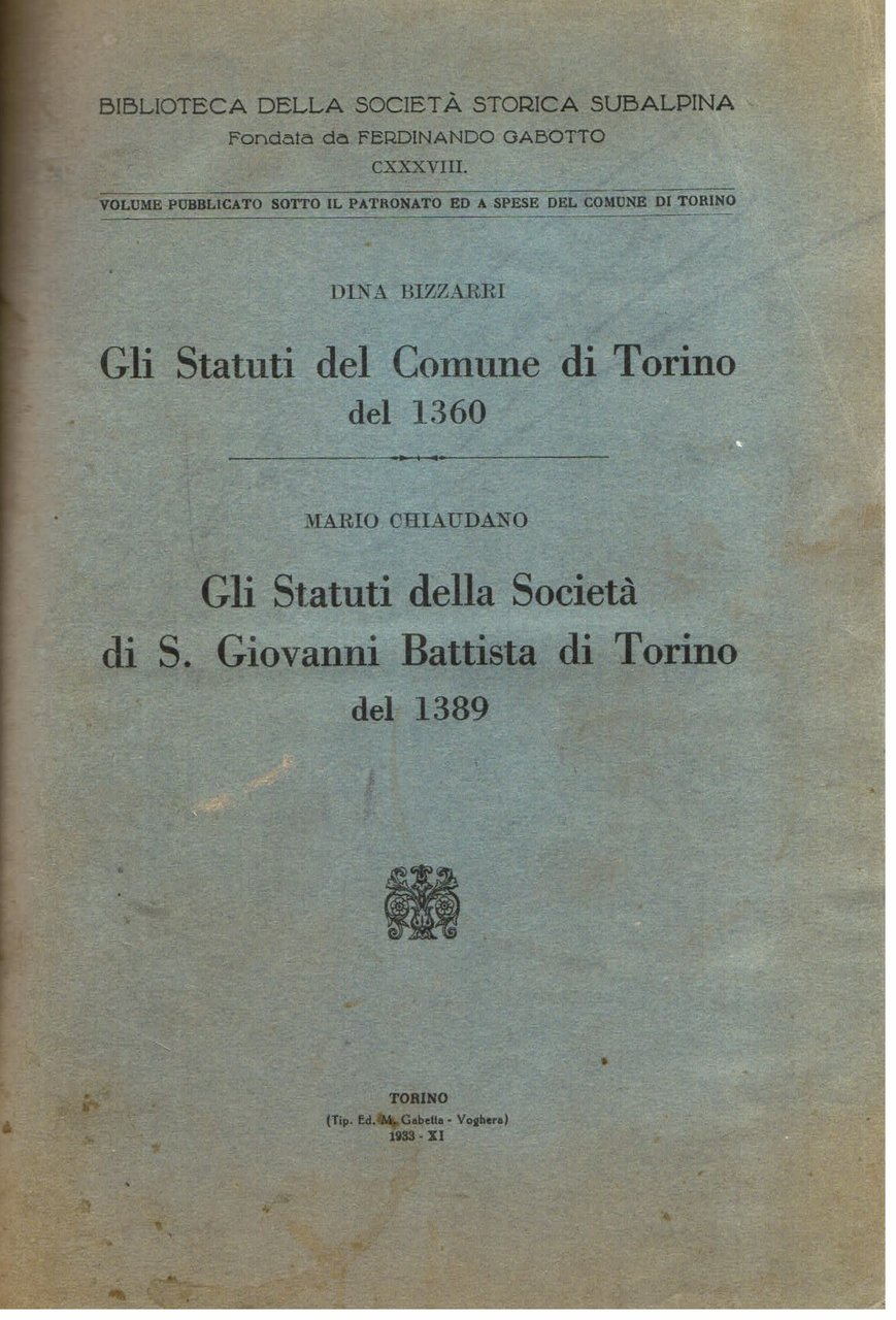 Gli Statuti del Comune di Torino del 1360 - Gli …