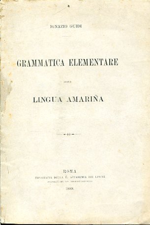 Grammatica elementare della lingua amariña