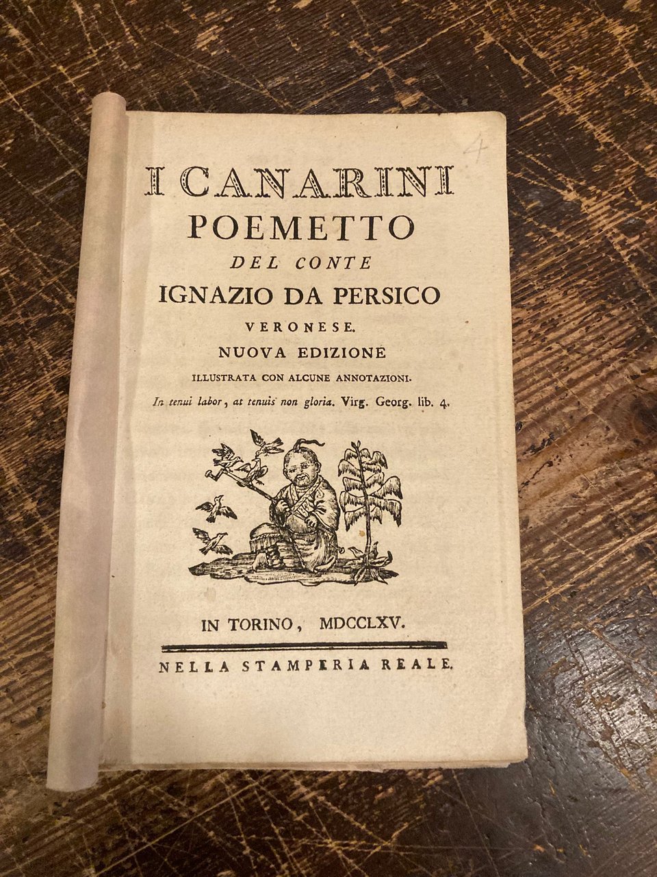 I canarini poemetto del conte Ignazio da Persico veronese. Nuova … | Immagine principale