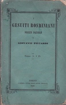 I Gesuiti Rosminiani. Poche parole