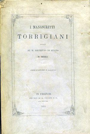I manoscritti Torrigiani donati al R. Archivio di Stato di …