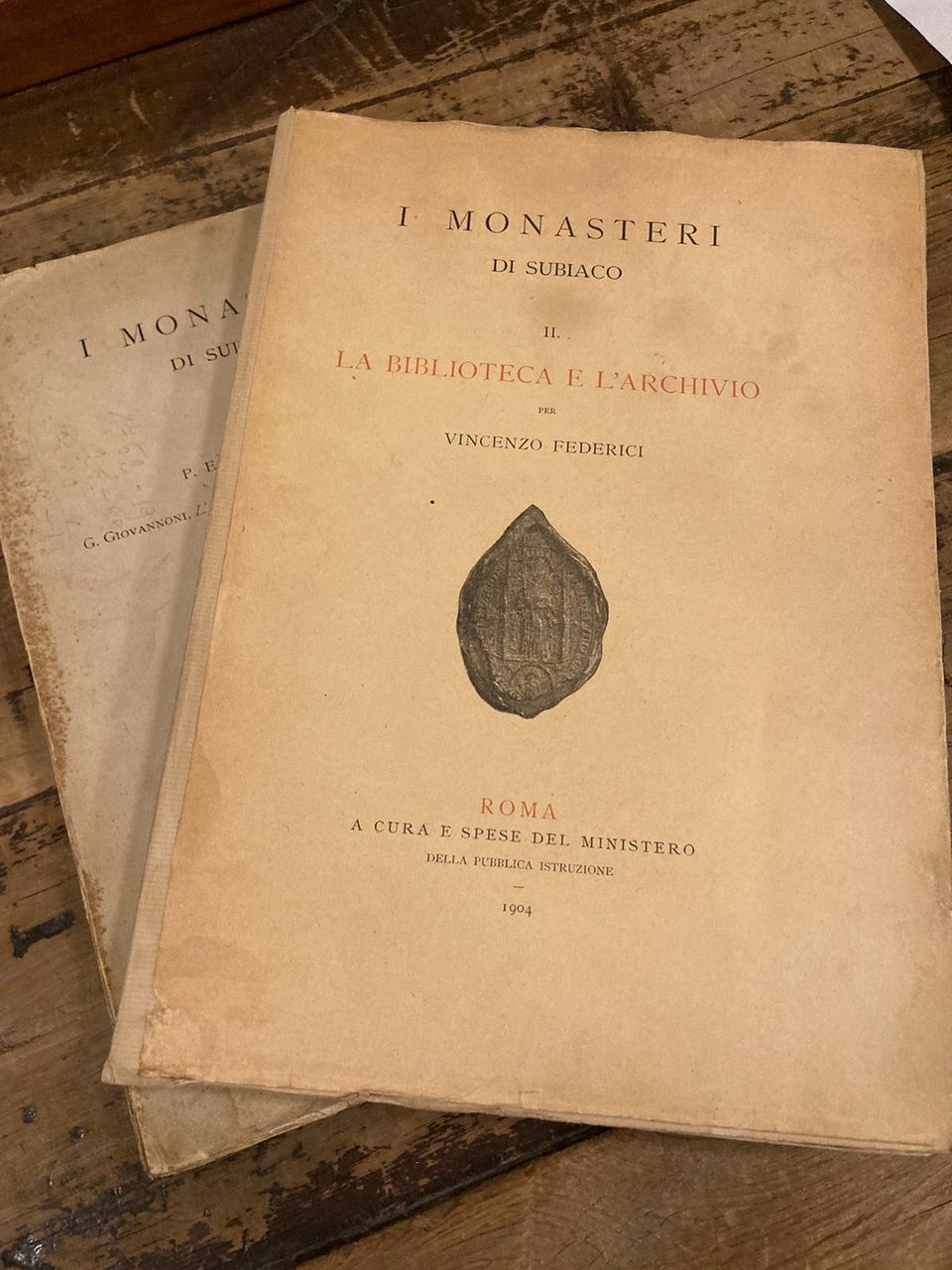 I monasteri di Subiaco. Vol. I: Notizie storiche; L' architettura; …