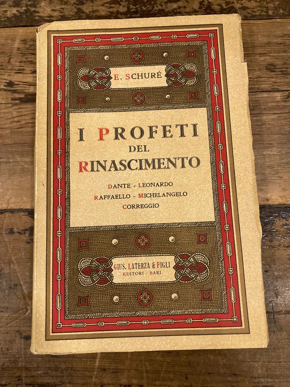 I profeti del Rinascimento. Dante - Leonaro- Raffaello - Michelangelo …