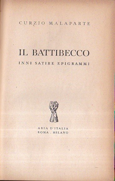 Il battibecco. Inni satire epigrammi