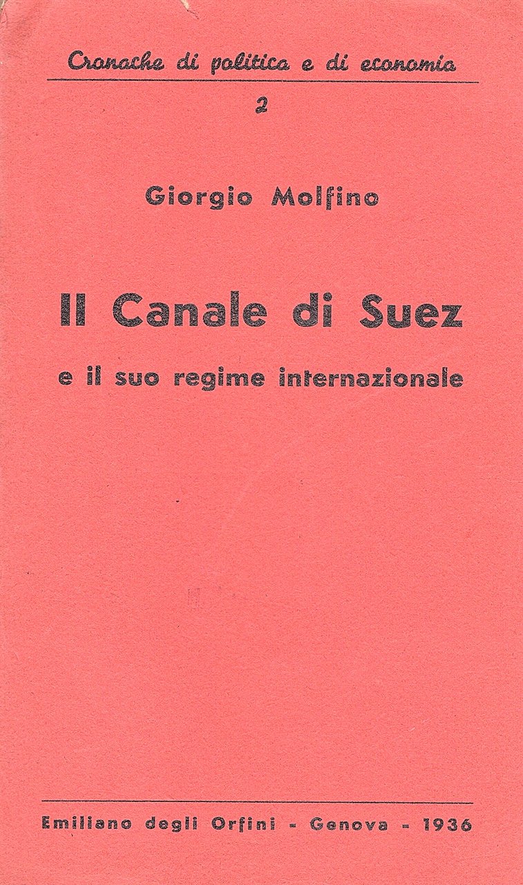 Il canale di Suez e il suo regime internazionale | Immagine principale