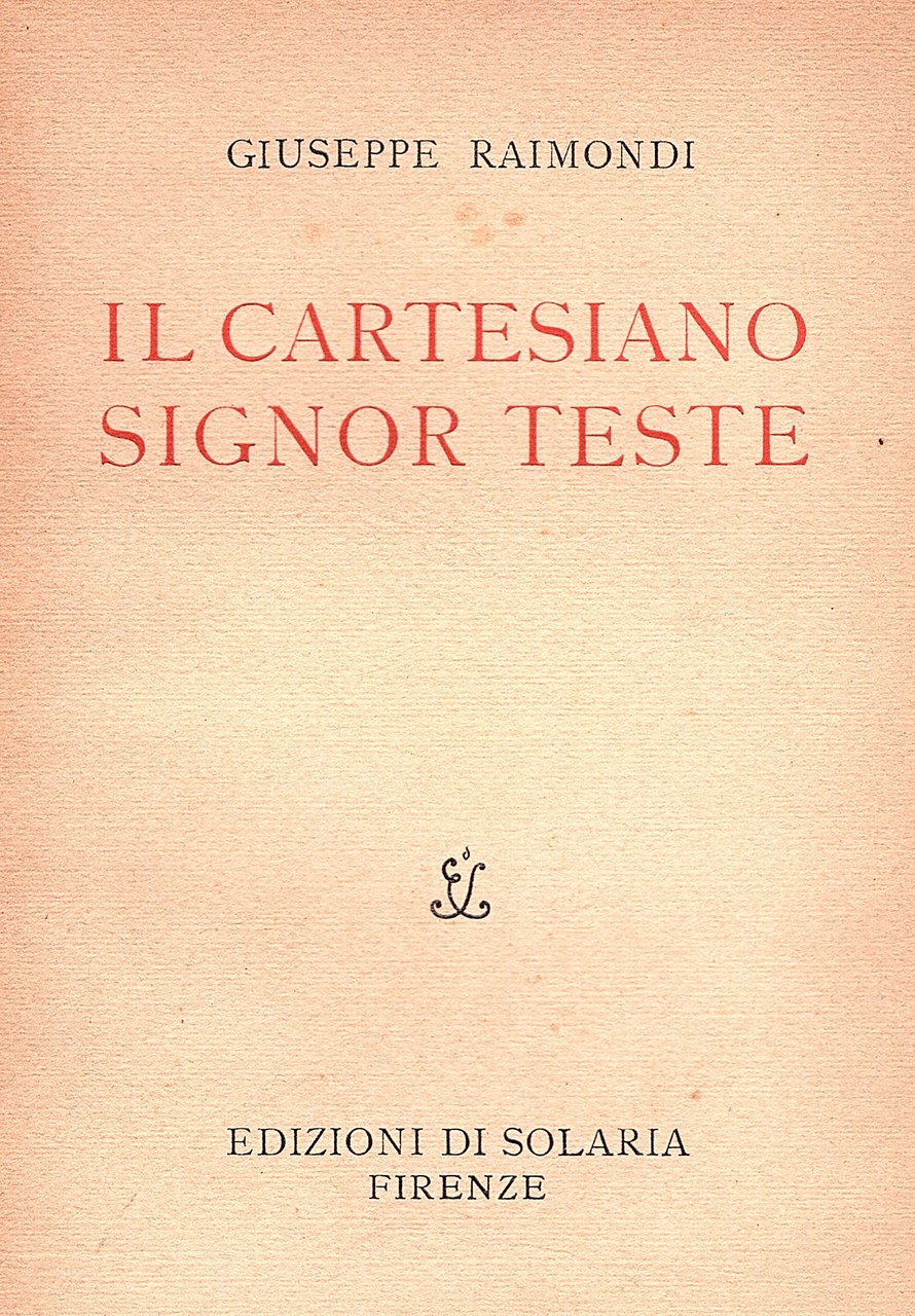 Il cartesiano signor Teste