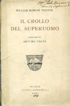 Il crollo del Superuomo. Traduzione di Arturo Calza