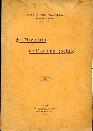 Il Divorzio nell'ordine sociale