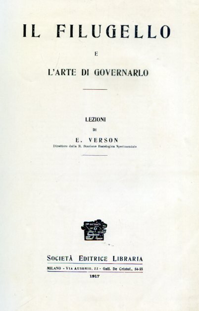 Il filugello e l'arte di governarlo. Lezioni