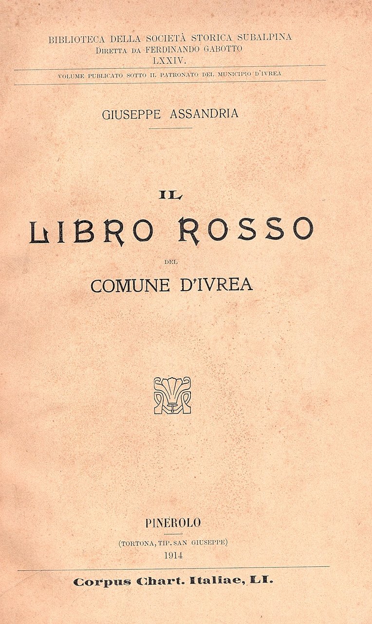 Il libro rosso del comune d'Ivrea