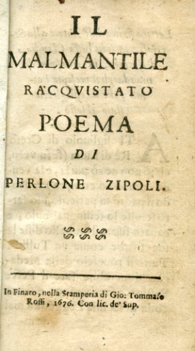 Il Malmantile Racquistato. Poema