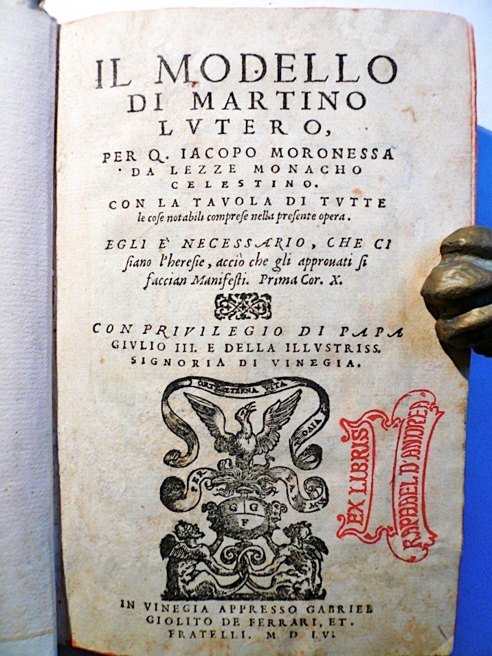 Il modello di Martino Lutero per Q. Iacopo Moronessa da …