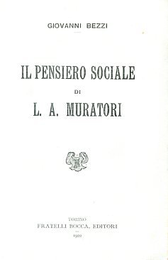 Il pensiero sociale di L. A. Muratori
