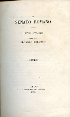 Il Senato Romano. Cenni storici