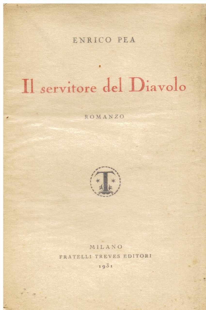 Il servitore del Diavolo. Romanzo