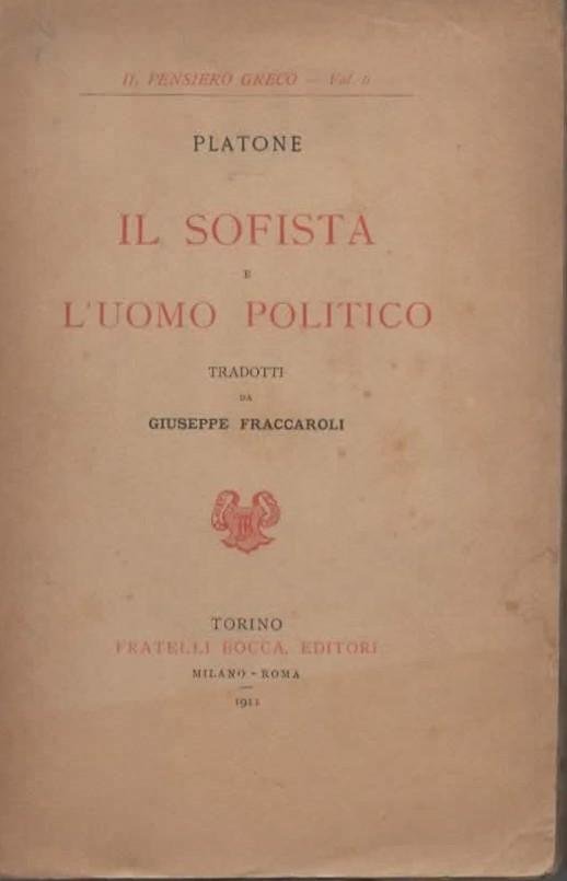 Il sofista e l'uomo politico.