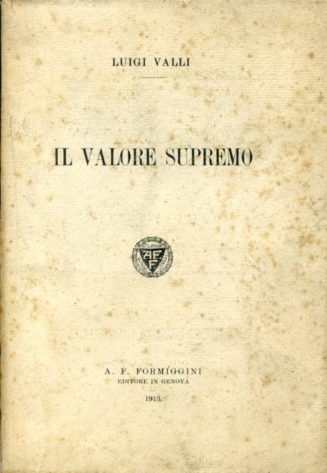 Il valore supremo