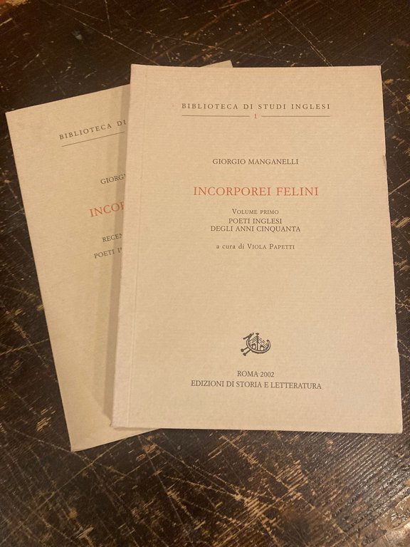 Incorporei felini. Volume PRIMO. Poeti Inglesi degli anni cinquanta & … | Immagine Gallery 1