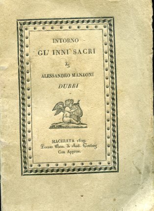 Intorno gl'Inni Sacri di Alessandro Manzoni. Dubbi | Immagine principale