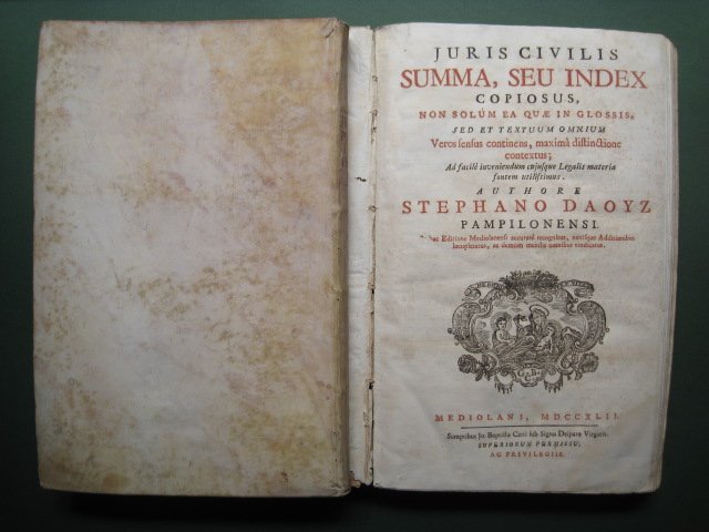 Juris Civilis Summa, seu Index copiosus non solum ea quae … | Immagine principale