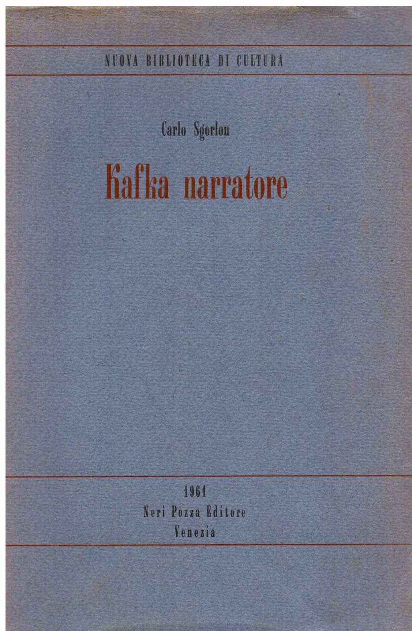 Kafka narratore