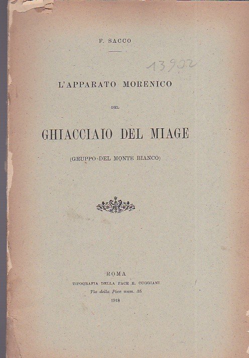 L'apparato morenico del ghiacciaio del Miage (gruppo del Monte Bianco)