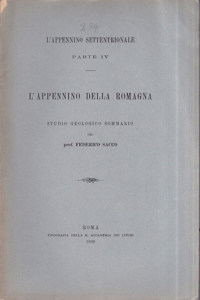 L' Appennino della Romagna. Studio geologico sommario