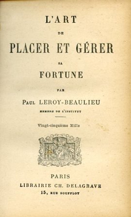 L'art de placer et gérer sa fortune | Immagine principale