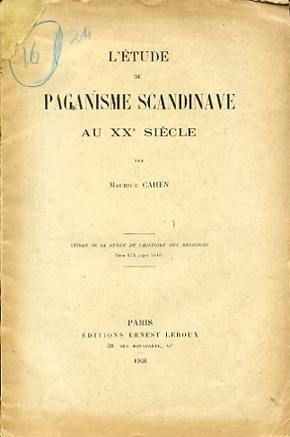 L'étude du paganisme scandinave au XXe siècle. Extrait de la …