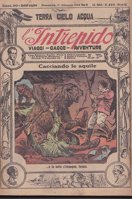 L' Intrepido. Avventure Viaggi Esplorazioni. Anno IX