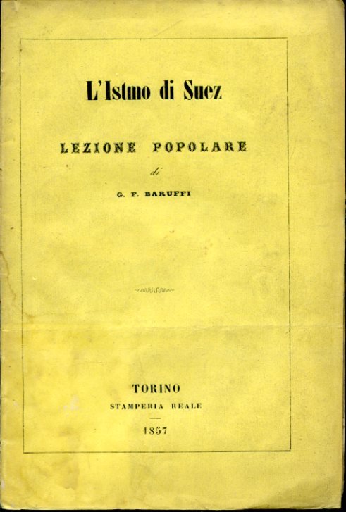 L'Istmo di Suez Lezione popolare