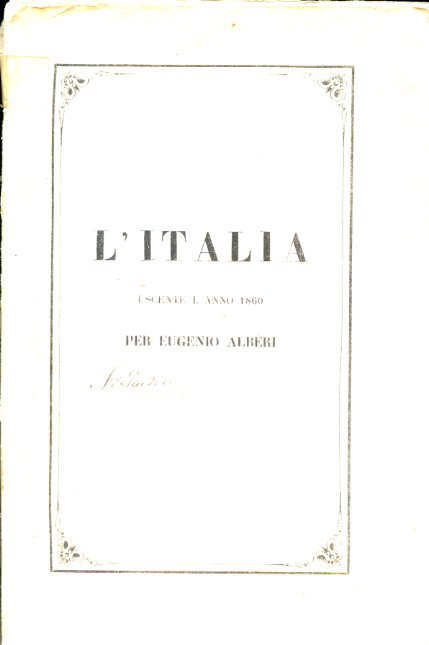 L'Italia uscente l'anno 1860