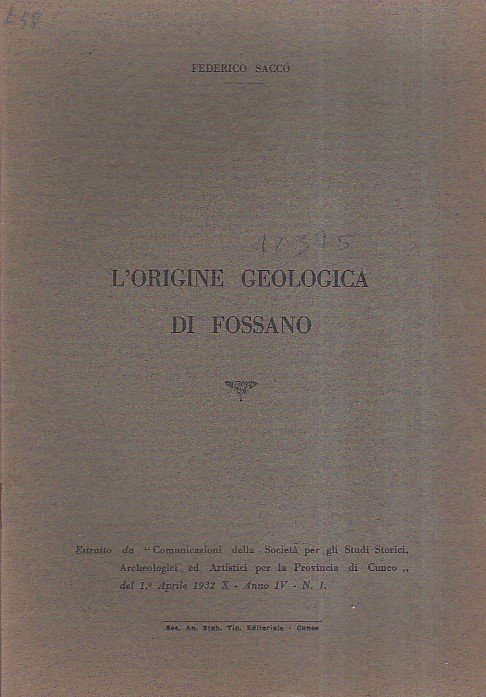 L'origine geologica di Fossano