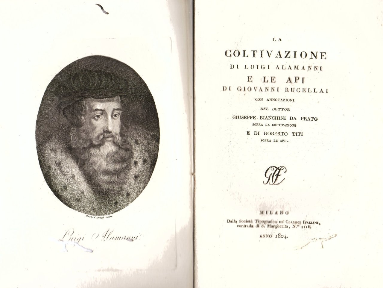 La Coltivazione di Luigi Alamanni e Le Api di Giovanni …