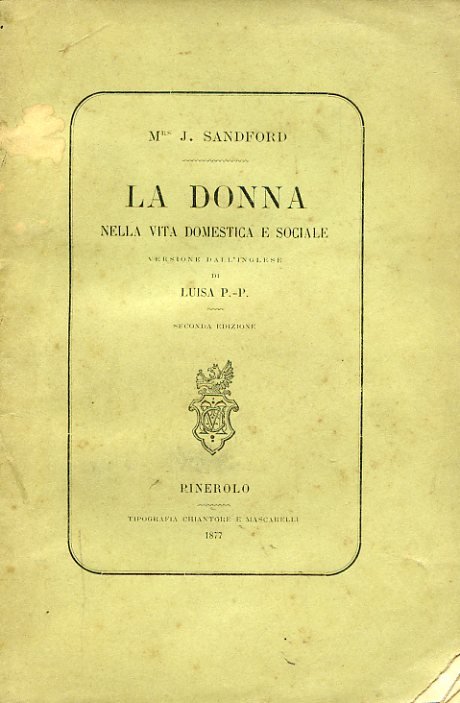 La donna nella vita domestica e sociale. Versione dall'inglese di …