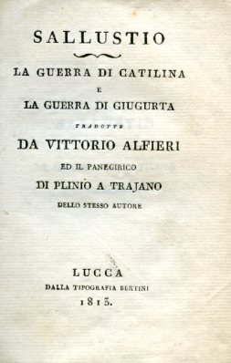 La Guerra di Catilina e La Guerra di Giugurta tradotte …