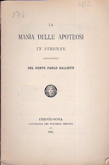 La mania delle apoteosi in Firenze