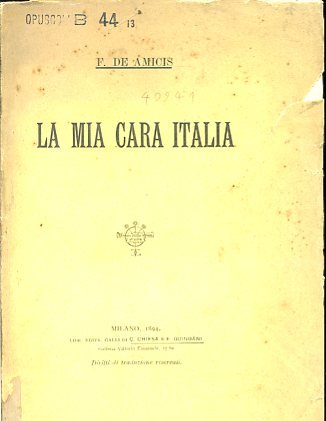 La mia cara Italia