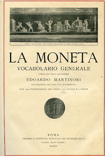 La Moneta. Vocabolario generale