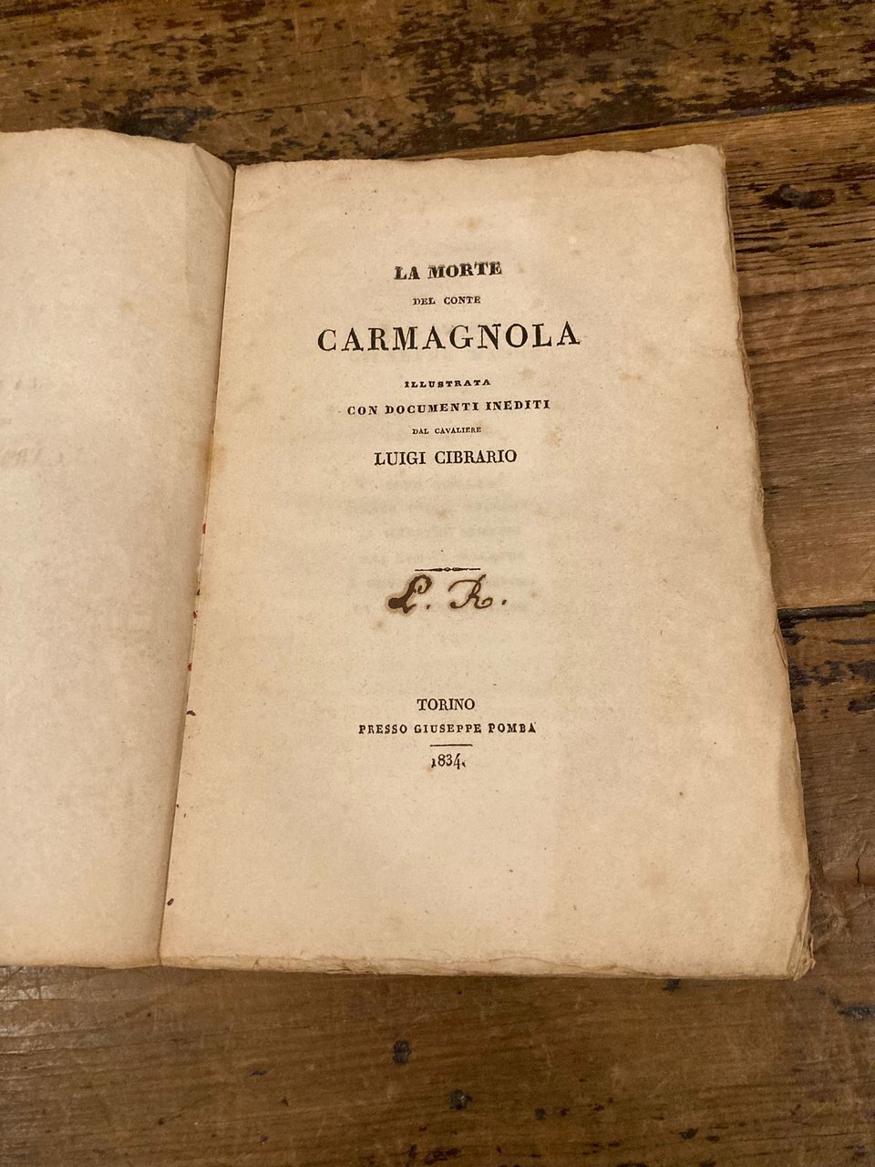 La morte del Conte di Carmagnola illustrata con documenti inediti | Immagine principale